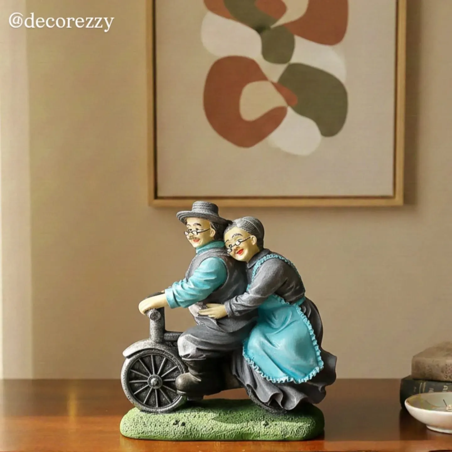 Old Loving Dada Dadi Figurine | Retirement, Housewarming Resin Home Decor